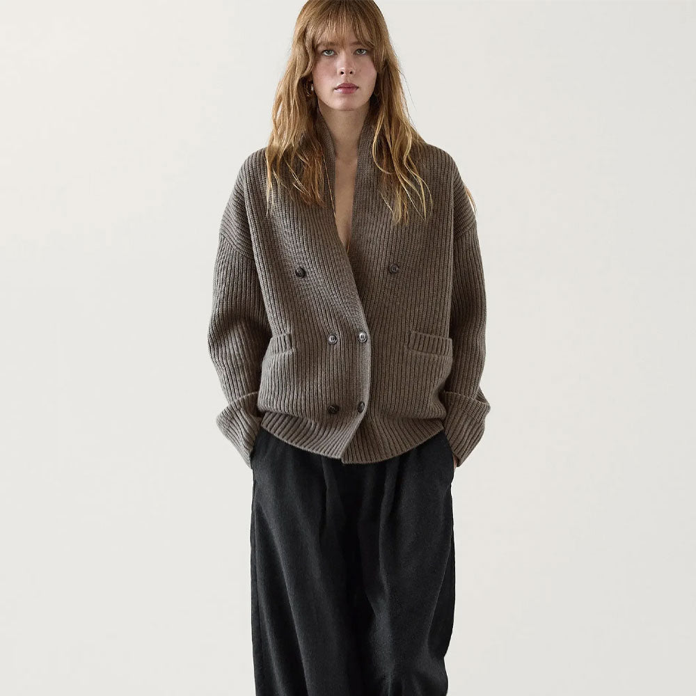 Old Money Style Knitted Cardigan