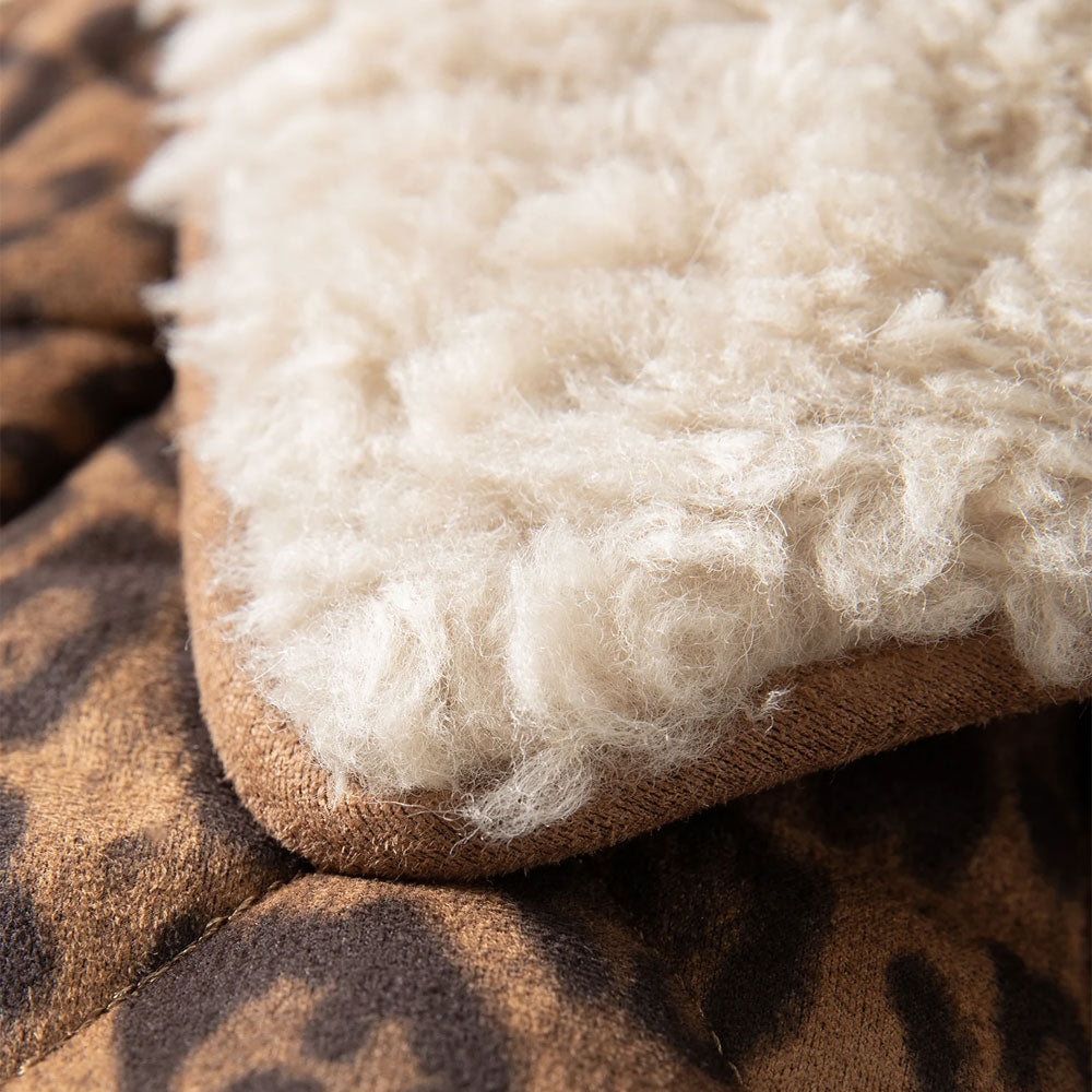 Leopard Print Retro Warm Jacket