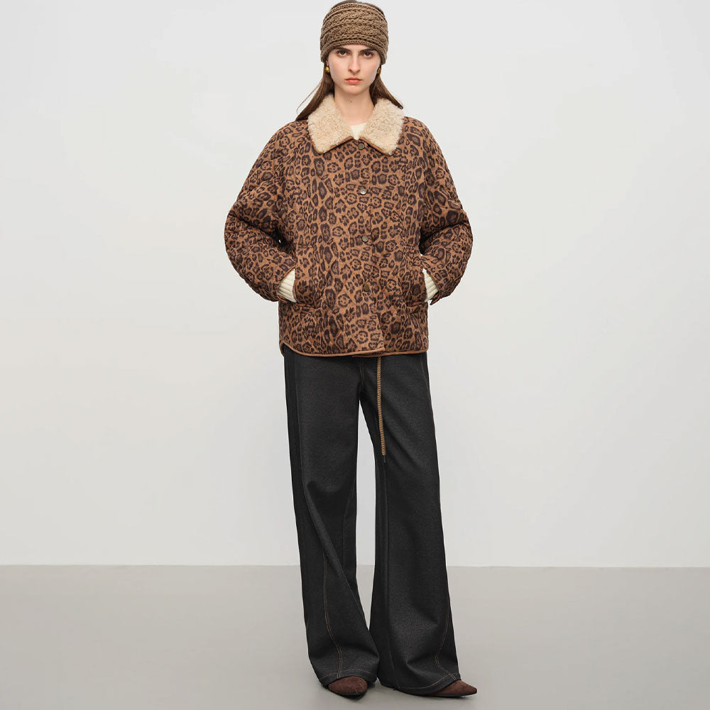 Leopard Print Retro Warm Jacket