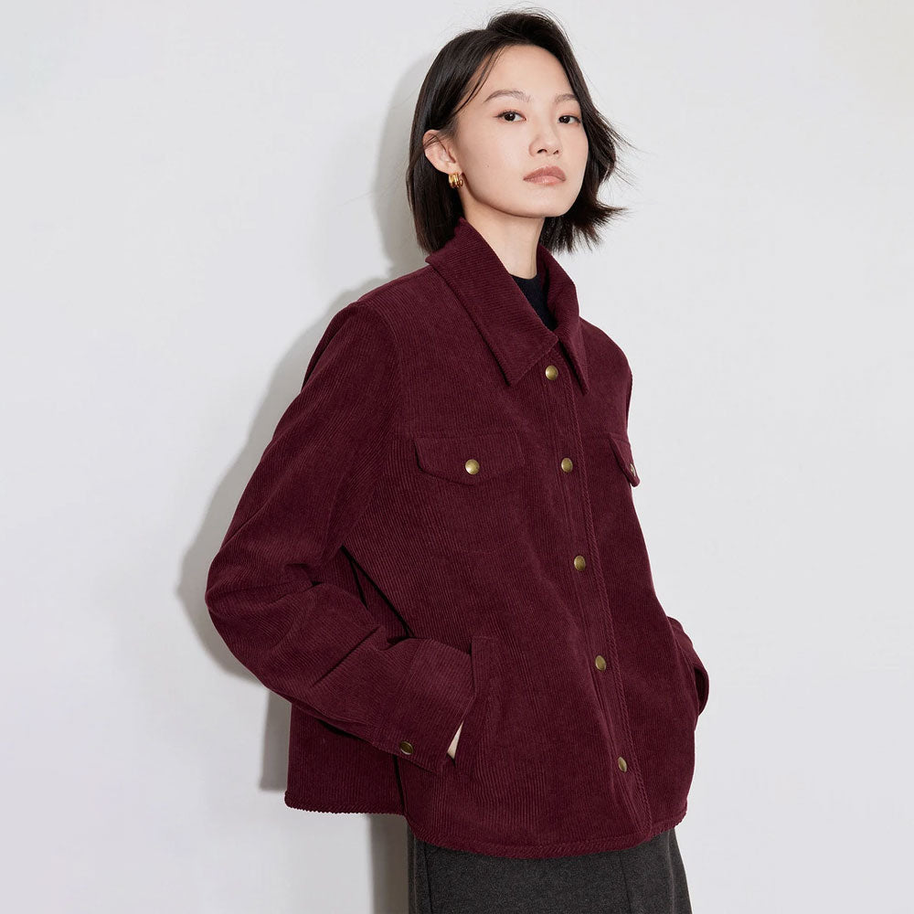 Corduroy Plush Winter Jacket