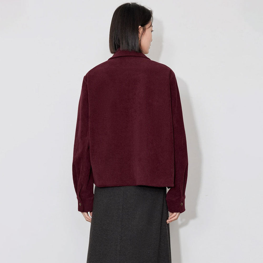Corduroy Plush Winter Jacket