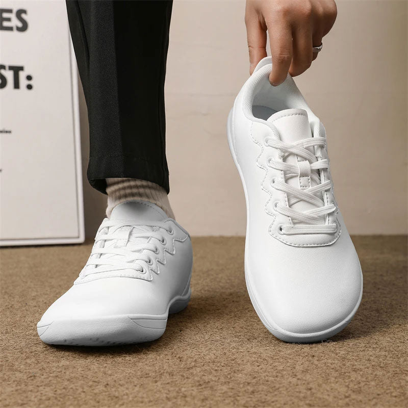 Wide Toe Leather Barefoot Sneaker