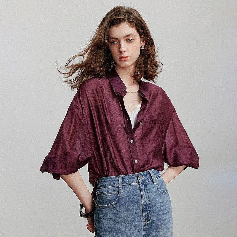 Summer Short-Sleeve Fashion Blouse