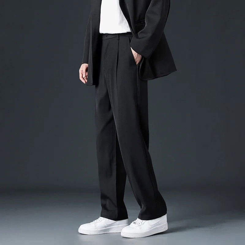 Preppy Loose Straight Trousers