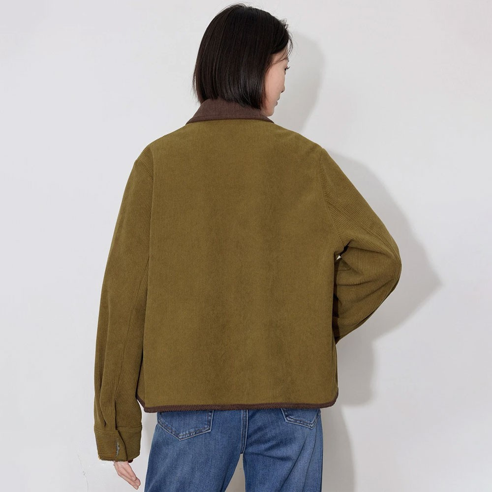 Corduroy Plush Winter Jacket