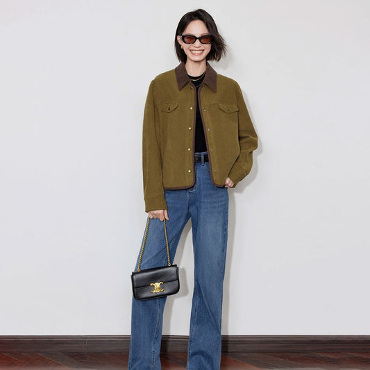Corduroy Plush Winter Jacket