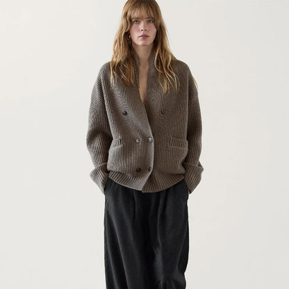 Old Money Style Knitted Cardigan