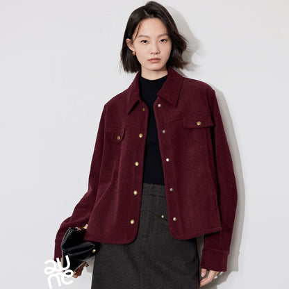 Corduroy Plush Winter Jacket