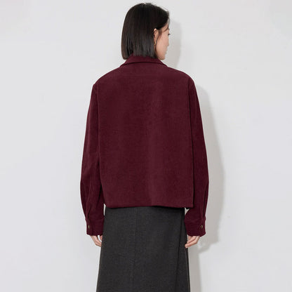 Corduroy Plush Winter Jacket